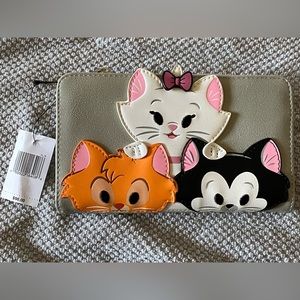 Loungefly Aristocats wallet featuring Marie, Toulouse and Berlioz